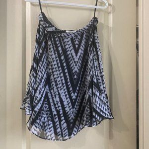 Black and white polyester Calvin Klein skirt.